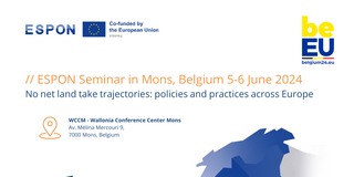 Frontpage EPSON seminar in Mons on No net land take trajectories in Europe