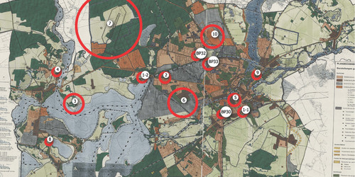 Stellt Änderungsbereiche im Flächennutzungsplan der Stadt Brandenburg an der Havel dar