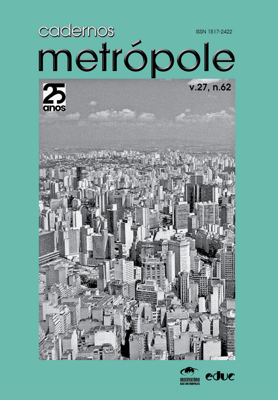 Titelblatt der Zeitschrift Cadernos Metrópole 