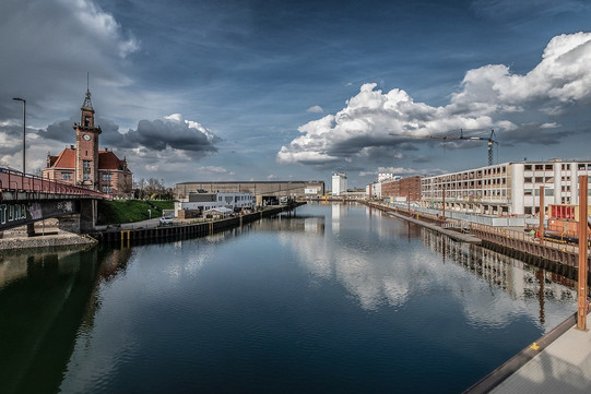 Pictore of the Dortmund port