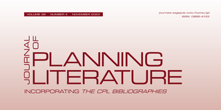 Cover des Journal of Planning Literature