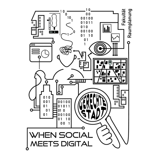Skizzierung zum Thema gerechte Stadt und Digitalisierung